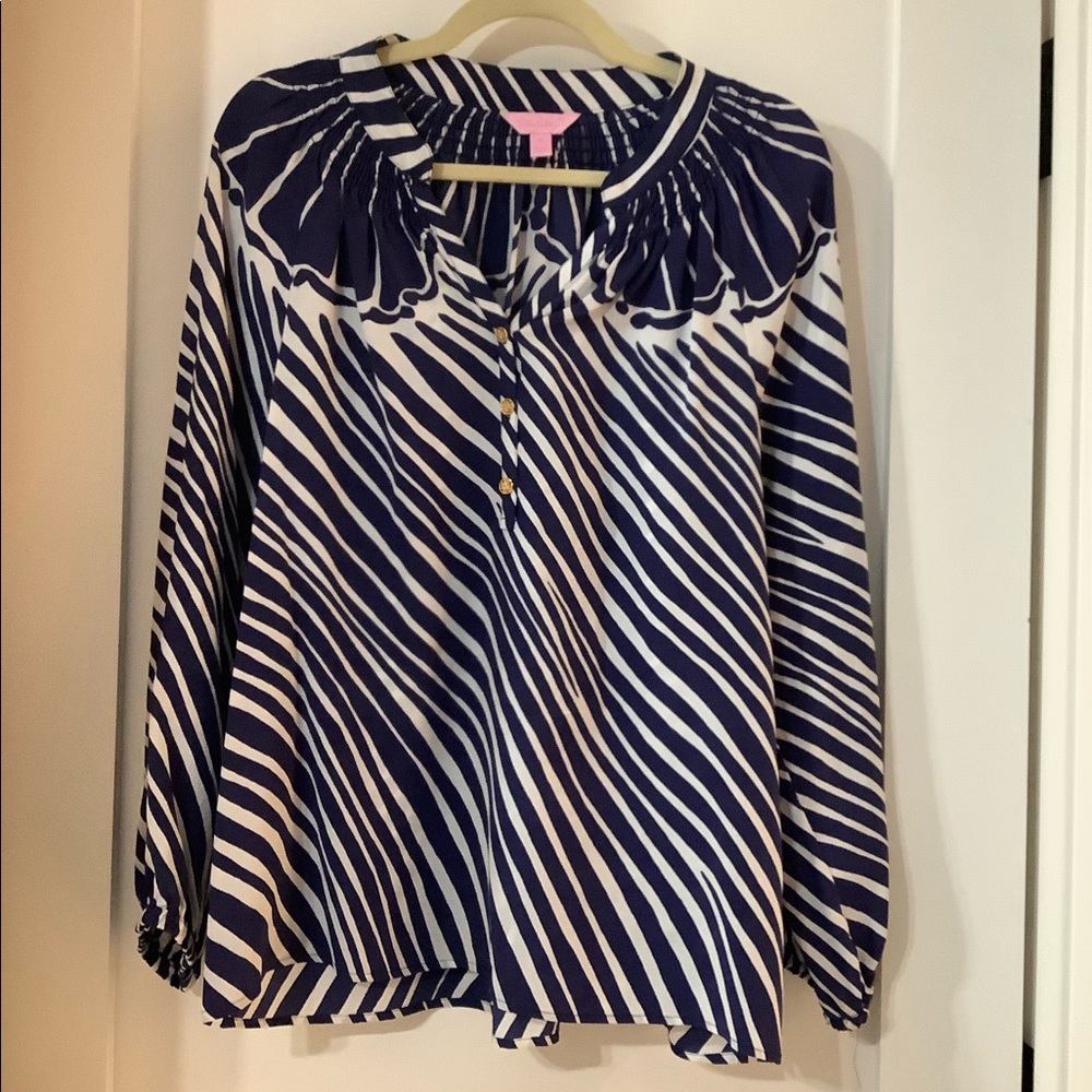 Lily Pulitzer silk top size M
